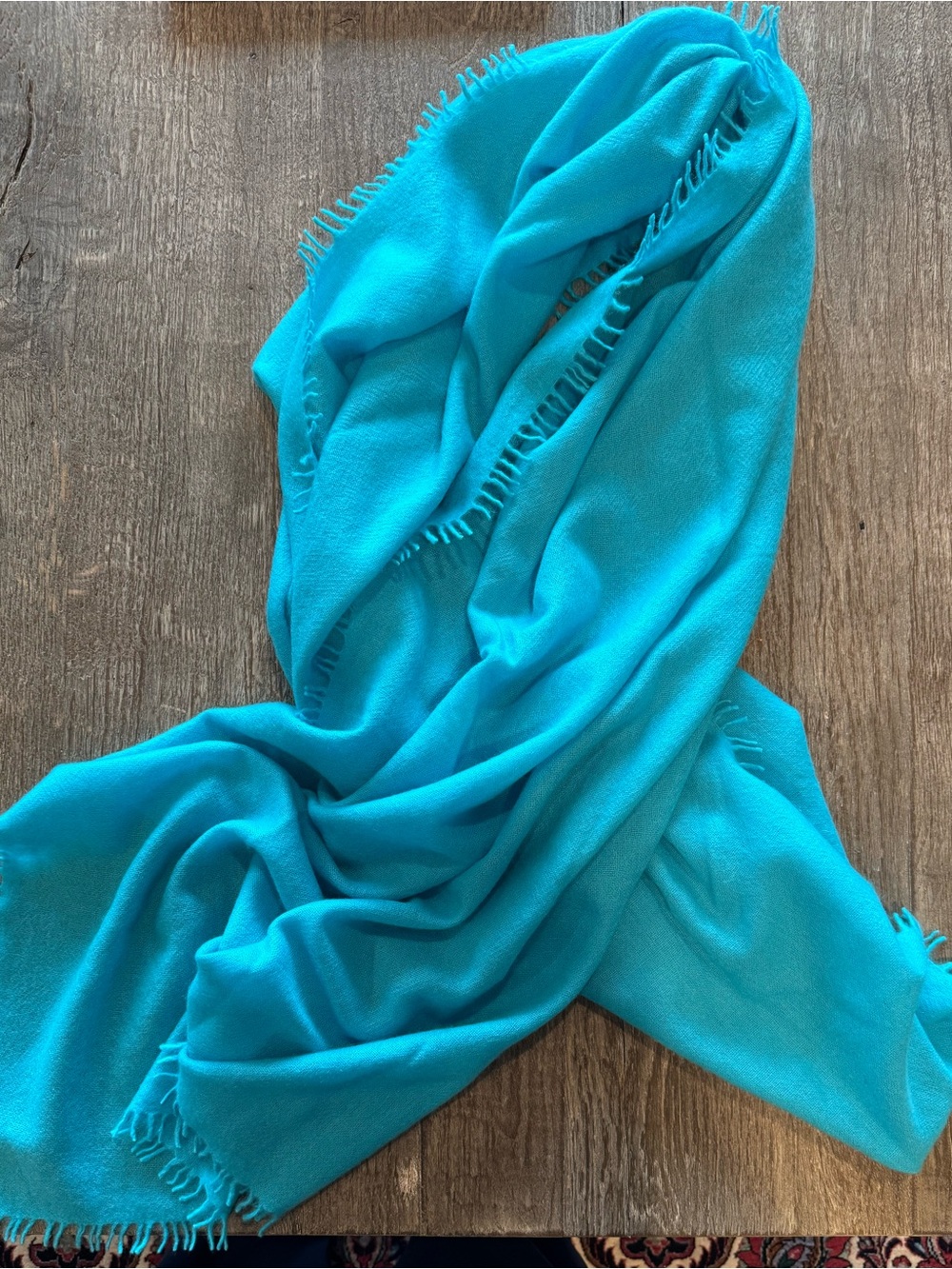 KAS by C Cashmere Shawl in Peacock - NWT! - Picture 4 of 8